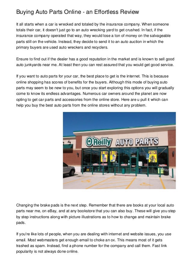 Buying Auto Parts Online An Effortless Review Buying Auto Parts Online An Effortless Review