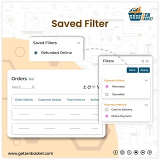 Saved-Filter-ZenBasket your ecommerce solution