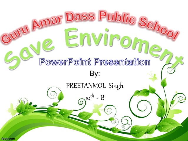 Save environment | PPT