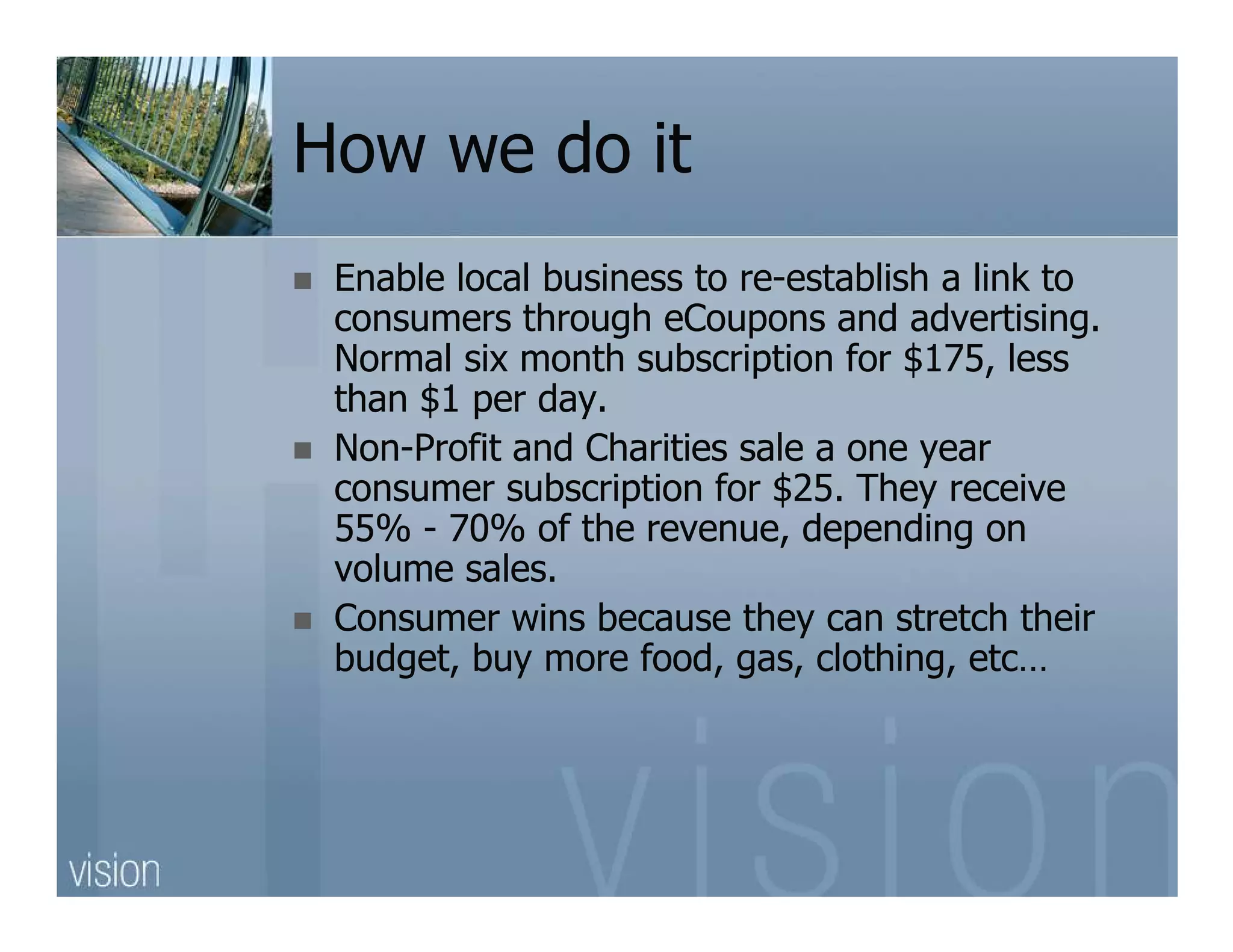 Save Locally Business Vision(R3)