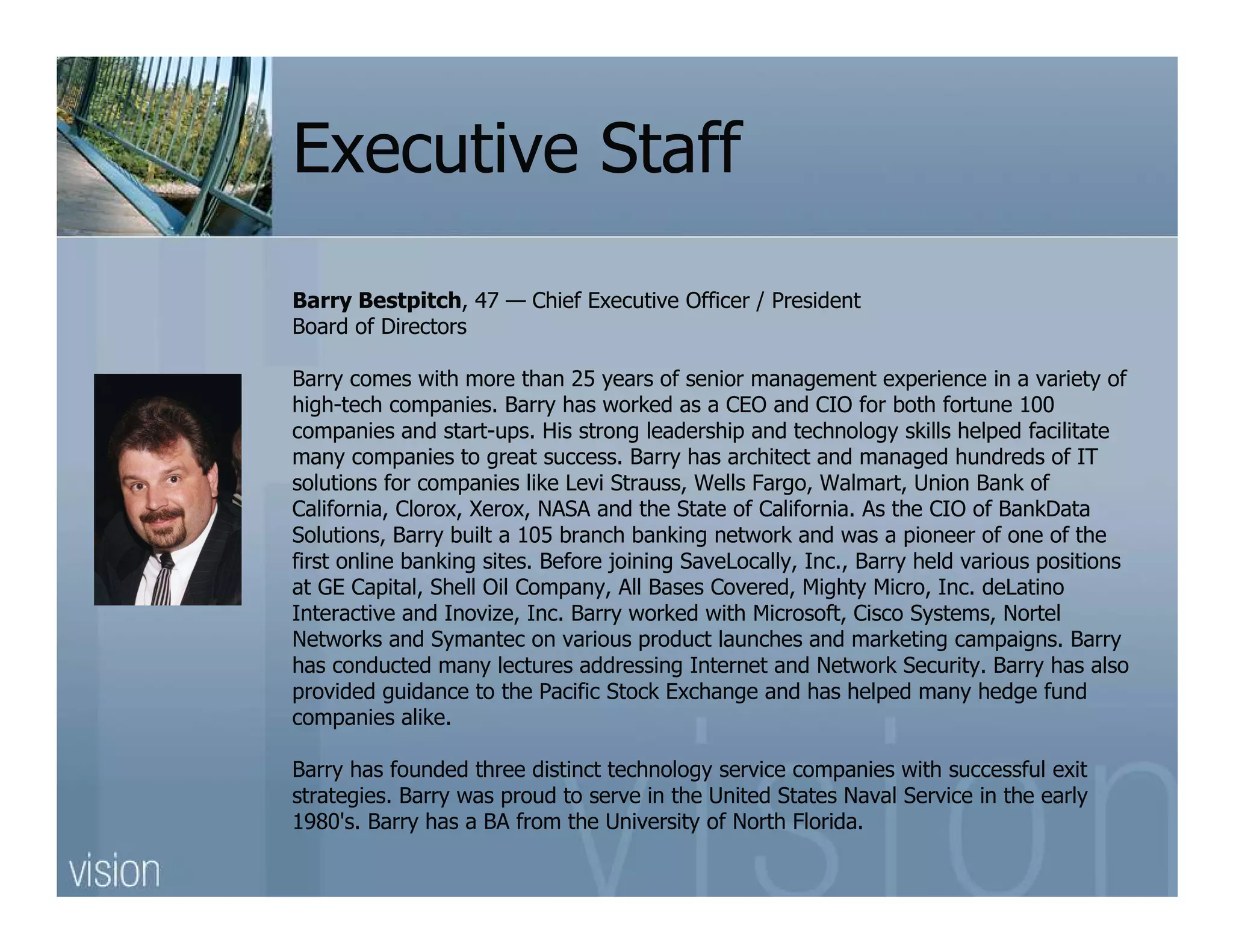 Save Locally Business Vision(R3)