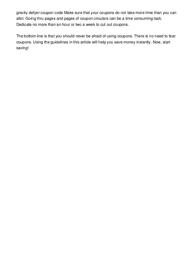 gravity defyer coupon