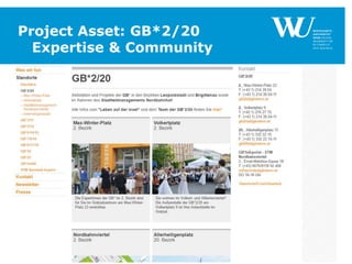 Project Asset: GB*2/20
Expertise & Community
FUSSZEILESEITE 4
 
