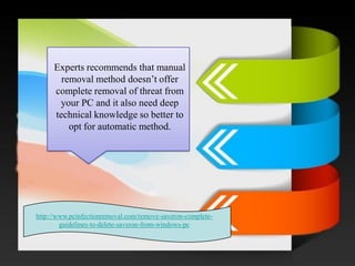 Experts recommends that manual removal method doesn’t offer complete removal of threat from your PC and it also need deep technical knowledge so better to opt for automatic method. 
http://www.pcinfectionremoval.com/remove-saveron-complete- guidelines-to-delete-saveron-from-windows-pc  