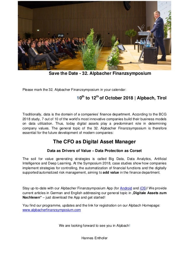 save the date 32nd alpbacher finanzsymposium