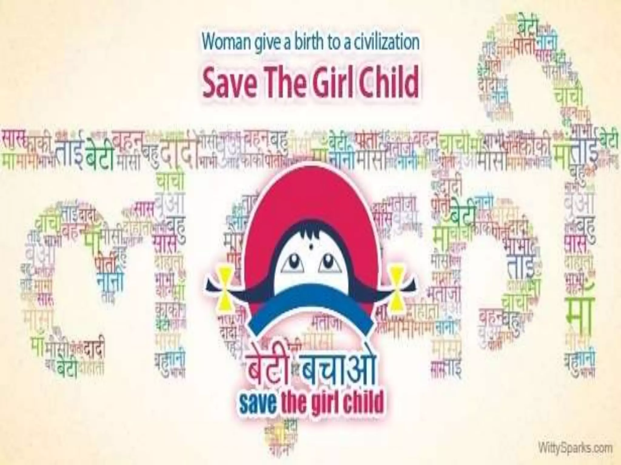 Save the girl child | PPTX, image size:2048x1536