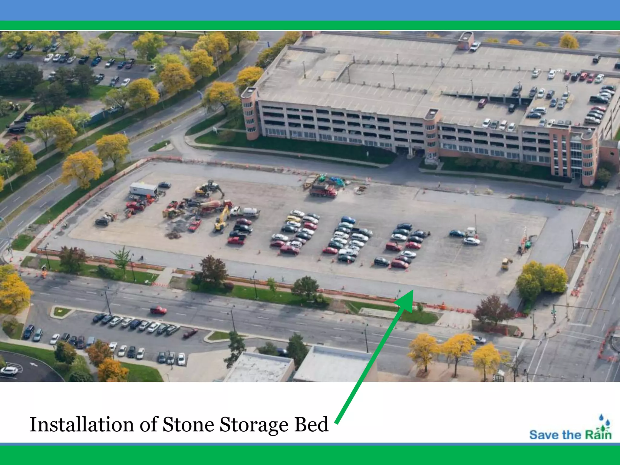 Installation of Stone Storage Bed
 