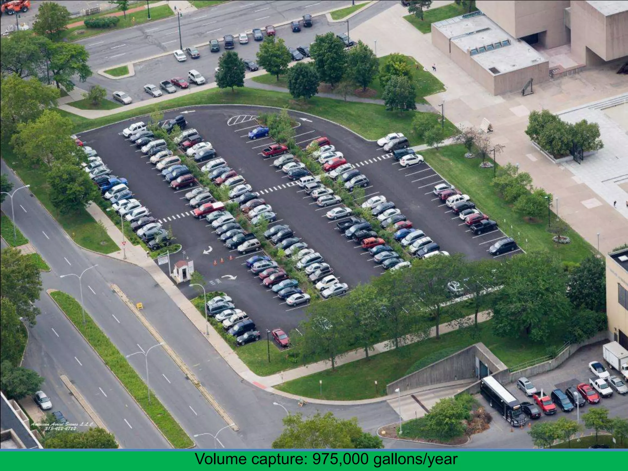 Volume capture: 975,000 gallons/year
 