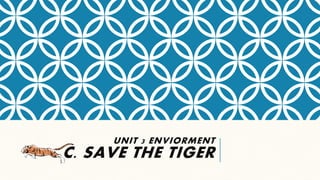 UNIT 3 ENVIORMENT
C. SAVE THE TIGER
 