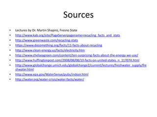Final Thoughts
• I would consider my project a success, though not
quite the success I wanted. I had expected a
much more radical change in the data for the
house. If I could see the actual numbers for
energy and water it’d be much more satisfying
• I hope to continue spreading these and maybe
more images to hopefully create an impact not
just in my house but on my entire community
 