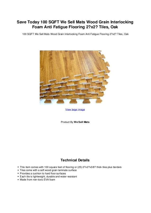 Save Today 100 Sqft We Sell Mats Wood Grain Interlocking Foam Anti Fa
