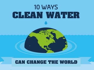 10 ways clean water can save the world