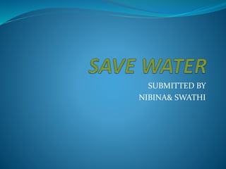 Save water | PPTX