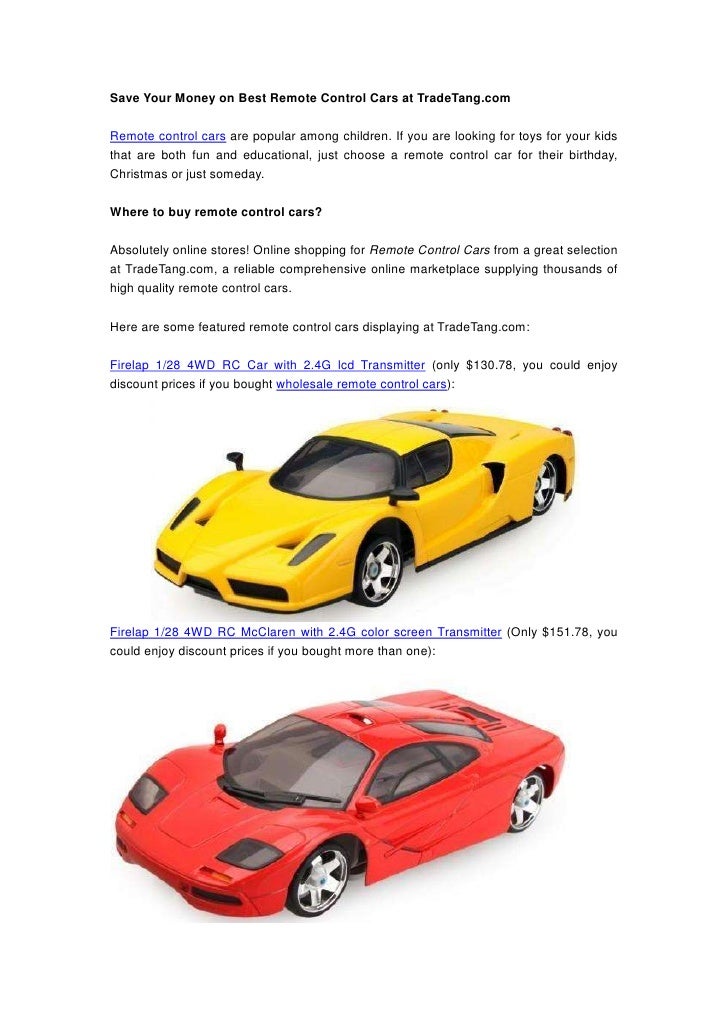 remote control cars online shopping