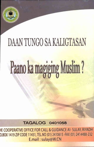 Save yourself, how to be a muslim ( tagalog)