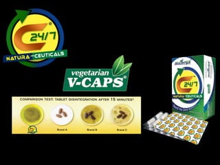 Nutrients are better absorbed into 
the blood stream because it 
disintegrates up to 5x faster than 
other leading brands. 
 