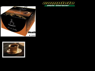 with 
Coffee Arabica is a class of coffee indigenous to 
Ethiopia. It is also known as the "Coffee shrub of 
Arabia," "mountain coffee," or "Arabica coffee." It is 
known for producing better coffee the Coffea 
Canephora (Robusta). Arabica coffee also contains 
less caffeine and produces a more distinctive taste 
than Robusta. Arabica coffee beans are selected as 
specialty coffee because of its unique, delicate 
flavour and aroma. 
Health benefits: 
 