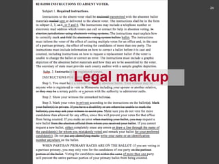 29




Legal markup
 