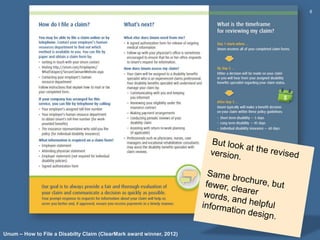 6




Unum – How to File a Disabilty Claim (ClearMark award winner, 2012)
 