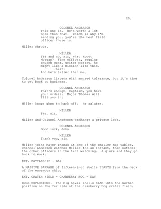 Ryan Evans Script Saving Private Ryan movie script 1998 | PDF