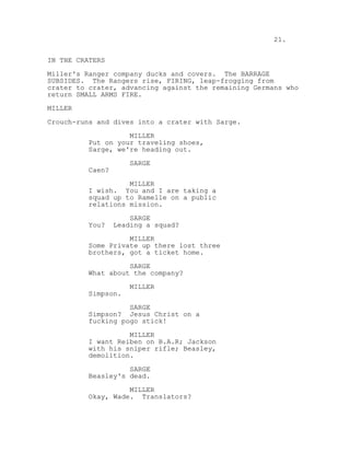 Ryan Evans Script Saving Private Ryan movie script 1998 | PDF