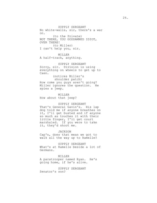 Ryan Evans Script Saving Private Ryan movie script 1998 | PDF