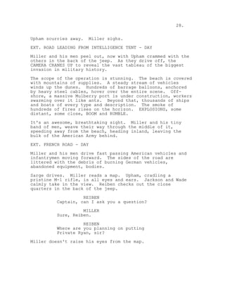 Script Ryan Beck Saving Private Ryan movie script 1998 | PDF
