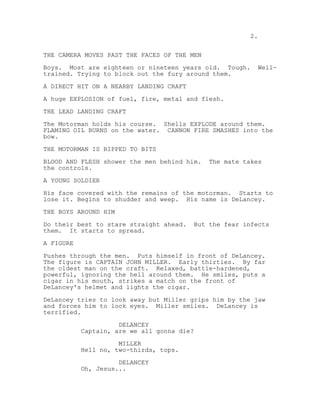 Script Ryan Beck Saving Private Ryan movie script 1998 | PDF