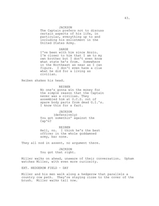 Ryan Evans Script Saving Private Ryan movie script 1998 | PDF