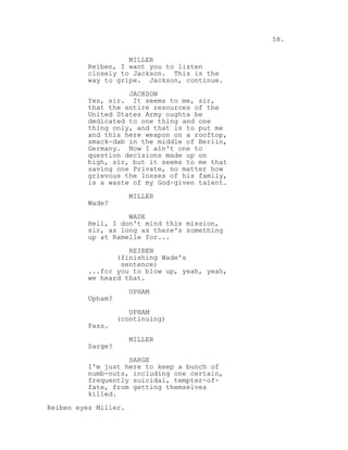 Script Ryan Beck Saving Private Ryan movie script 1998 | PDF