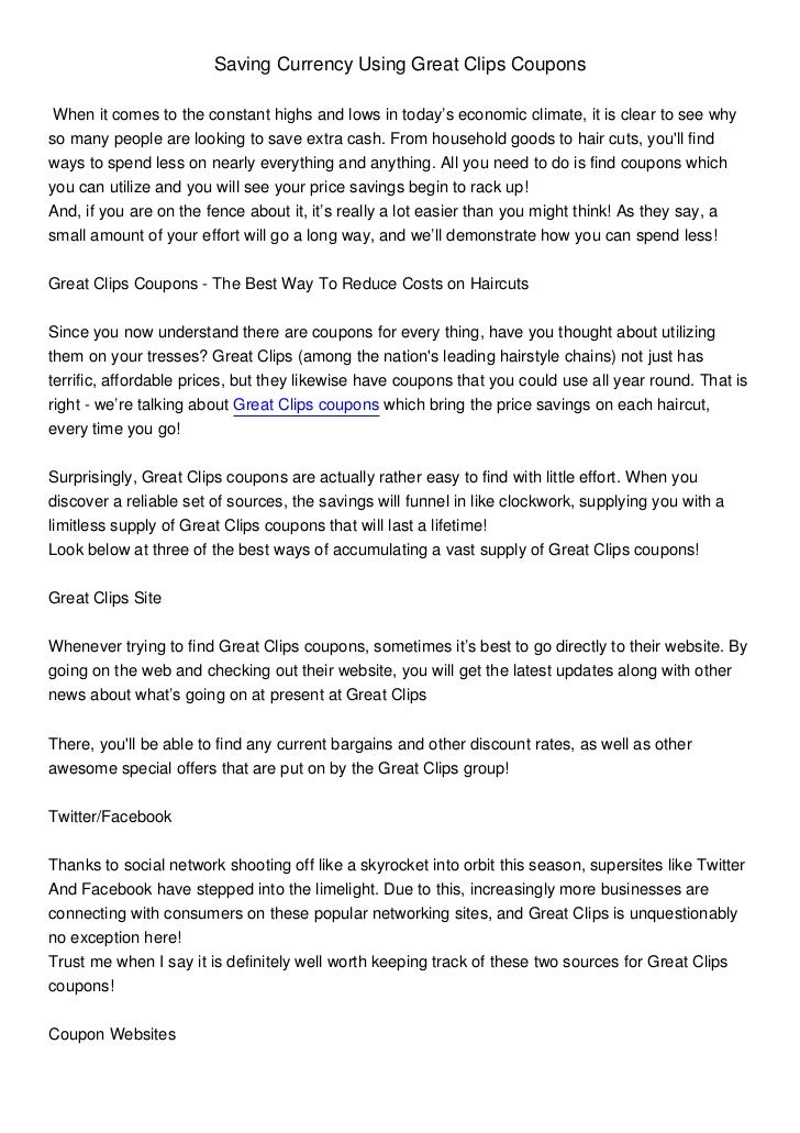 Great clips coupon charlotte nc