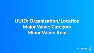 UUID: OrganizaJon/LocaJon
Major Value: Category
Minor Value: Item
 