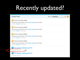 Recently updated?
 