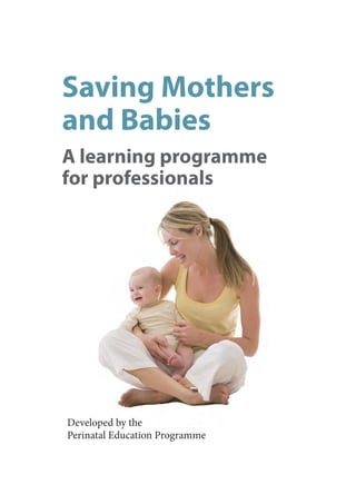 Saving Mothers
and Babies
A learning programme
for professionals




Developed by the
Perinatal Education Programme
 