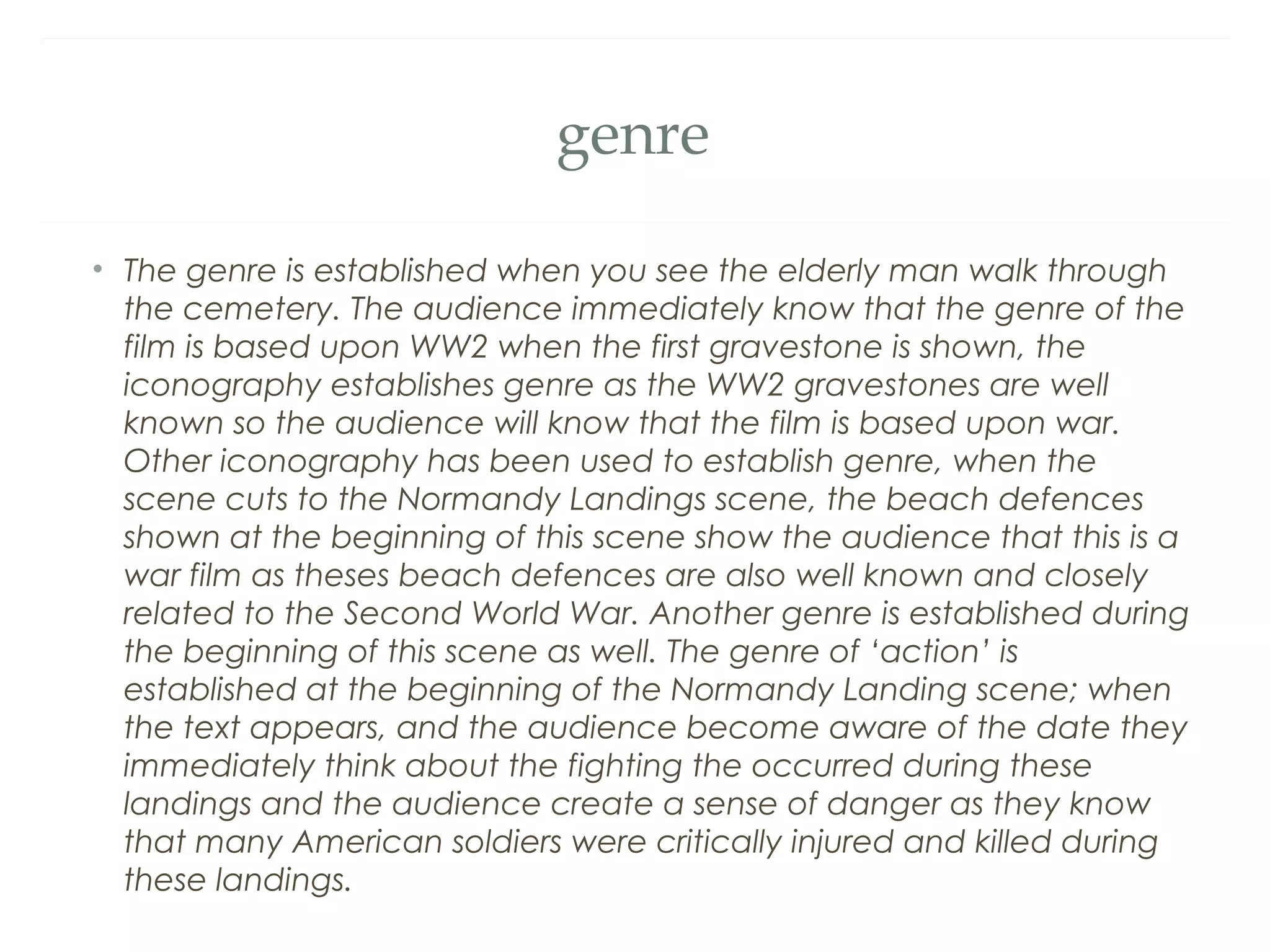 Saving private ryan opening sequence analysis | PPT