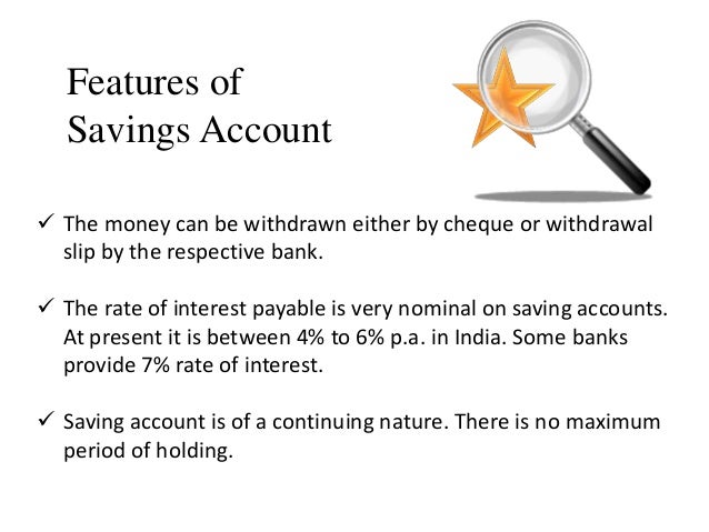 savings account