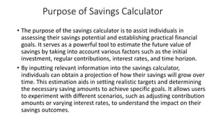 Savings Plan Calculator