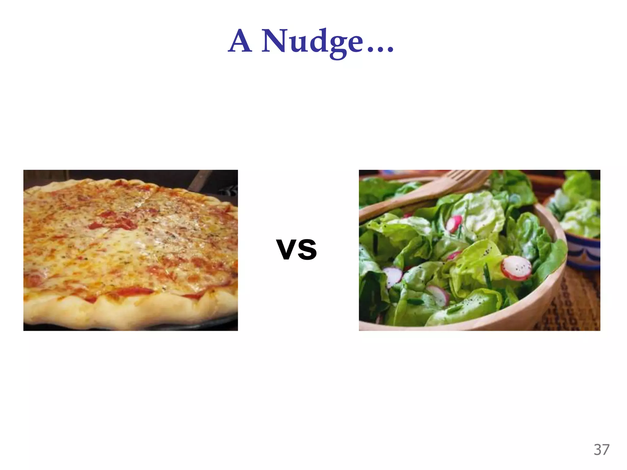 A Nudge…
37
vs
 