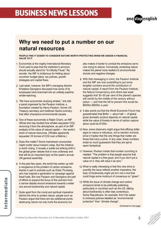 Saving The Environment - Business News (intermediate) .pdf