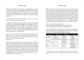 Saviour Of The World Saviour Of The World 
Remember, without the right concept or understanding of God, the 
connection with Him is not established. No matter how many hours 
or prayer, fasting and study of the Word one does, if it’s not according 
to the correct knowledge of Him it just becomes a zeal not according 
to knowledge and thus becomes non-fruitful as the following verse 
testifies: 
“For I bear them witness that they have a zeal for God but not 
according to knowledge.” (Romans 10:2) 
Remember also that He is King of kings and Lord of lords and anything 
less than Saviour of the World is blasphemy on the highest count. Let 
not your worship of Him be in vain due to the error of the image you 
have of Him because of the eternal hell concept and thus your heart 
becomes far from Him and you end up worshipping Him with your 
mouth only – in vain – by following the teachings/commandments of 
men as the following verse also testifies: 
“He answered and said to them, ‘Well did Isaiah prophesy of you 
hypocrites, as it is written: ‘This people honours Me with their lips, 
But their heart is far from Me. And in vain they worship Me, Teaching 
as doctrines the commandments of men’. “ 
(Mark 7:6-7) 
This is how Satan has robbed the true image of God in your hearts and 
minds. Why? Only then your prayers may not be heard, you will not 
be able to be really free (bound by fear of eternal hell), and amongst 
the principal things, Satan gets you to preach a lie which has blocked 
and turned many away from Lord Jesus, namely the lie of eternal 
hell. Think carefully: Which one sounds like a lie of the devil: God is 
an eternal tormentor or God is the Great Saviour of all? You will be 
accountable for your answer to this question on Judgment Day. So be 
careful of what you say about Him. 
Hell under the true concept of the Great Saviour is for the purposes 
of Just correction and not sadistic torture. Only then those punished 
will realize that they need Him whom they have rejected and will also 
subject themselves to the Great Saviour in love. Love doesn’t torture 
them in the lake of fire but rather they are there bound by their own 
sins and gods which have brought them there. By the Love of God, 
Christ Jesus is the One Who will even save them from Hell itself when 
the time is right. Yes, Lord Jesus saves from everything: sin and all 
its consequences be it death, second death, … millionth death, hell, 
gehenna, hades, sheol, pit, depths, grave, destruction, lake of fire etc. 
That is why His name means Saviour. 
There is no Saviour nor God like Him elsewhere literally. 
Here is a summary of some of the ages discussed prior: 
*Note that the Mosaic covenant (covenant between God and the Jews) 
started with Abraham (in words) and not Moses. First Jew = Abraham. 
However, it was formalized with Moses (in writing). 
Age Definition Beginning End 
Mosaic Age 
(Old Testament) 
Genesis 17:2 
Genesis 17:13 
(Circumcision: The 
First religious law) 
*Note that the Mosaic covenant (covenant between God and the Jews) started with Abraham 
(in words) and not Moses. First Jew = Abraham. However, it was formalized with Moses (in 
writing). 
66 67 
Covenant 
- Genesis 17:7 
Priesthood 
- Numbers 25:13 
Covenant 
- Hebrews 8:13 
Priesthood 
- Hebrews 7:11-12 
Covenant 
- Matthew 13:39-40 
Priesthood 
- Hebrews 7:24 
Covenant 
- Matthew 26:28 
Priesthood 
- Hebrews 5:6 
Revelation 14:6 
Matthew 25:46 2 Peter 1:11 
Luke 18:30 
1 Timothy 2:6 
1 Timothy 4:10 
(note the words 
times & end) 
Gospel Age 
(Old Testament) 
Men’s 
Correction Age 
 