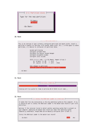 tutorial cara menginstal linux ubuntu, dan beserta 30 perintah di ubu…