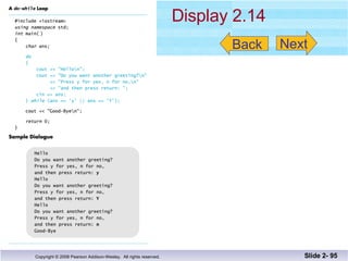 Display 2.14 Slide 2-  Back Next 
