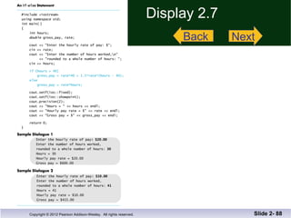 Display 2.7 Slide 2-  Back Next 
