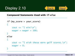 Display 2.10 Slide 2-  Back Next 