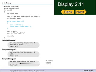 Display 2.11 Slide 2-  Next Back 