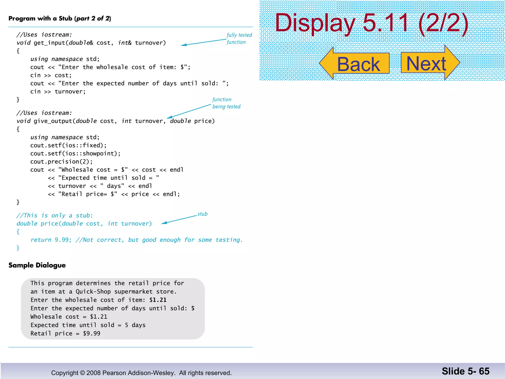 Display 5.11 (2/2) Slide 5-  Back Next 