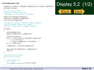 Display 5.2  (1/2) Slide 5-  Back Next 