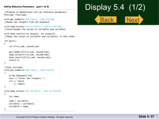 Display 5.4  (1/2) Slide 5-  Back Next 