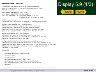 Display 5.9 (1/3) Slide 5-  Back Next 