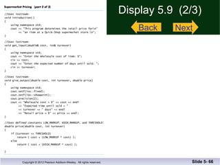 Display 5.9  (2/3) Slide 5-  Back Next 